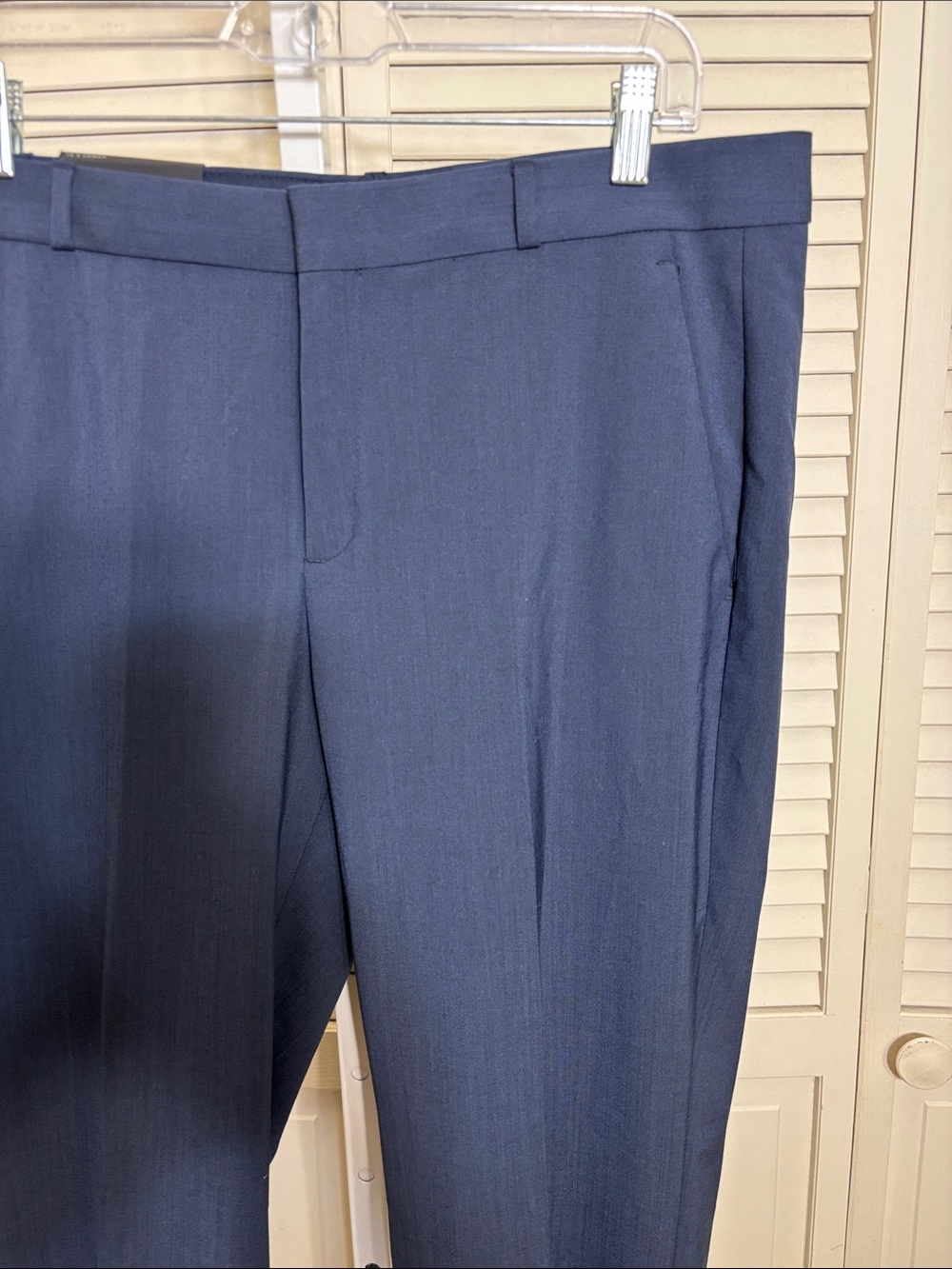 NWT Banana Republic Logan Trouser-Fit Washable Wool-Blend Pant Size 12 Short - Picture 7 of 16
